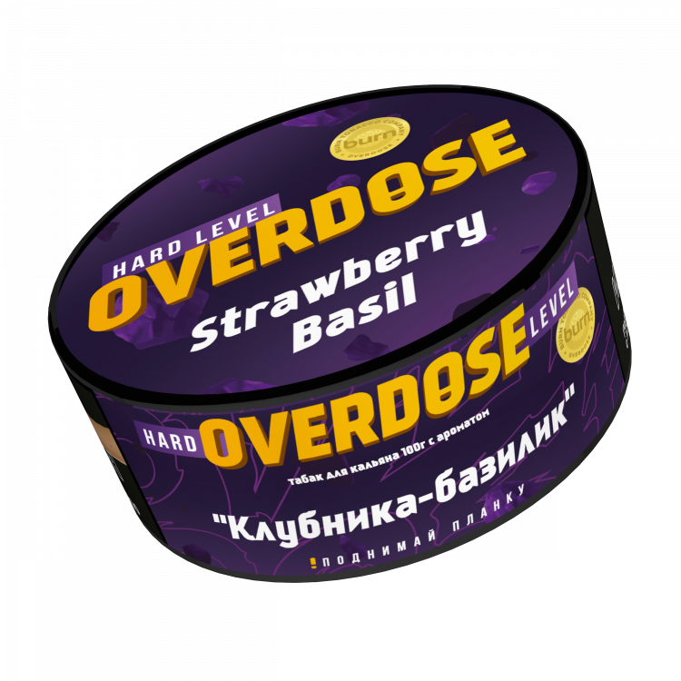 Табак Overdose - Strawberry Basil (Клубника-базилик) 100 гр